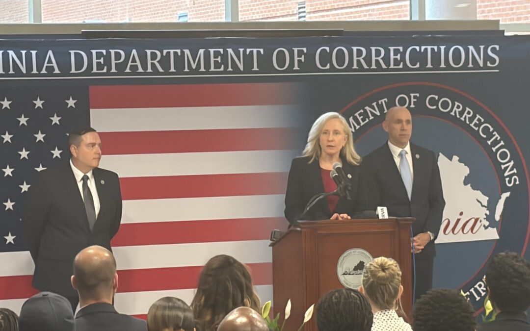 Virginia governor highlights prison safety reforms